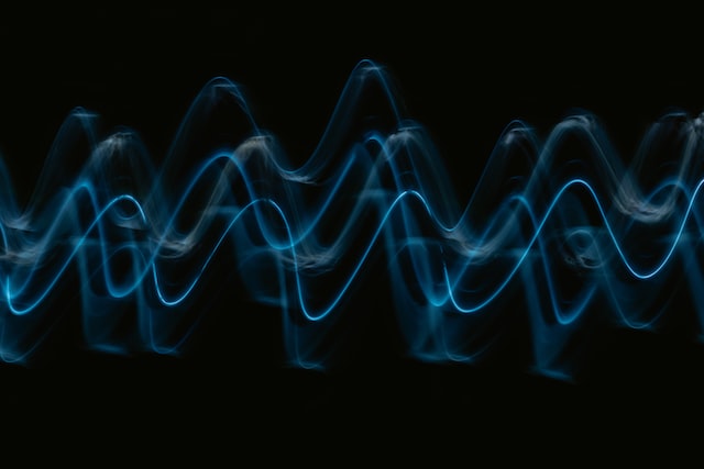 Sound Waves illustration in dark background